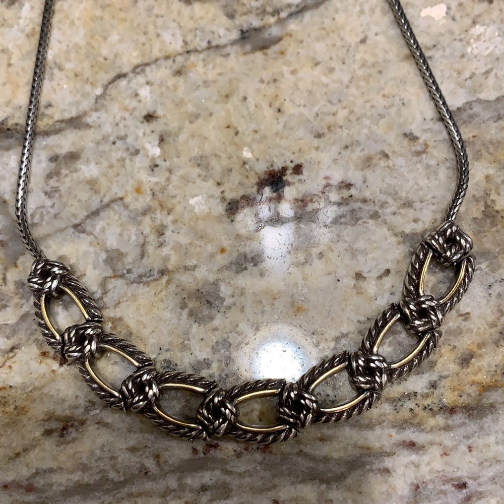 Brighton Interlocking Silver Necklace (Reversible) - image 7